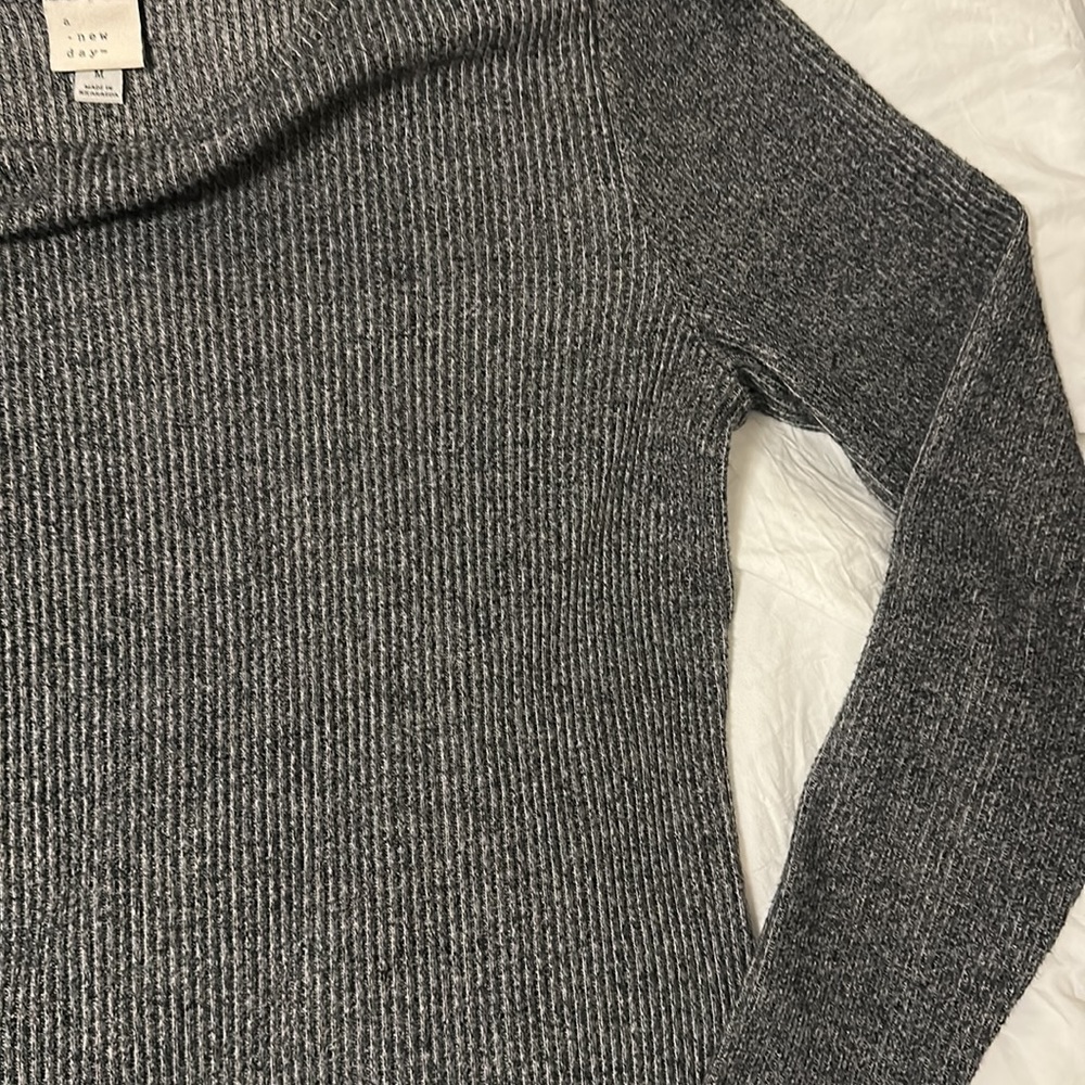 A New Day Grey Sweater Midi Dress - Picture 3 of 3